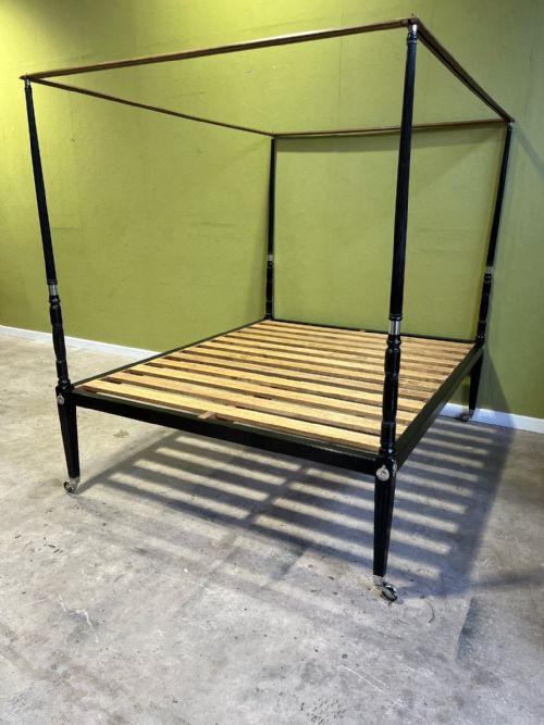 19th century anglo indian ebony four poster bed