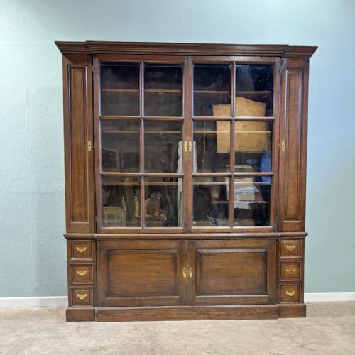 geo ii 18th century oak bookcase