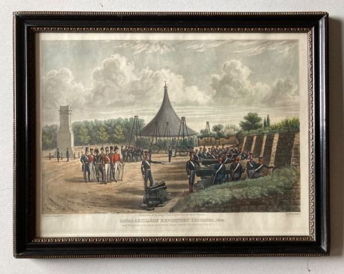 19th Century Engraving Print.Royal Artillery 1844.