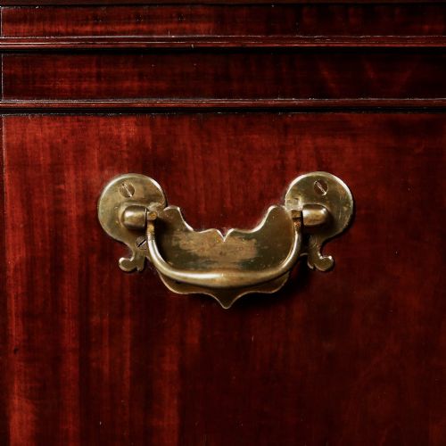 GEORGE III CHIPPENDALE PERIOD MAHOGANY PARTNERS DESK - ADDITIONAL PHOTO 1