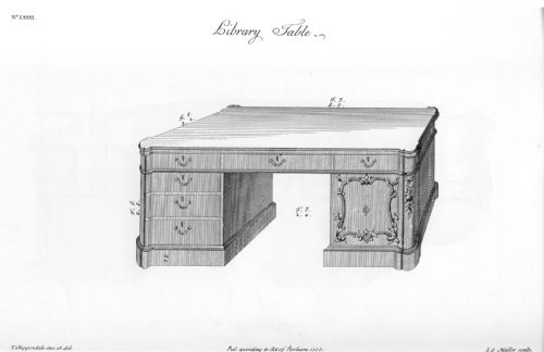 GEORGE III MAHOGANY PARTNERS DESK - ADDITIONAL PHOTO 8