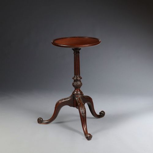 18th century george iii mahogany chippendale kettle stand wine table - CATEGORY: ANTIQUE TABLES - DATED GEORGIAN