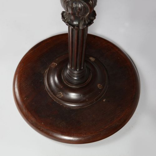 18TH CENTURY GEORGE III MAHOGANY CHIPPENDALE KETTLE STAND WINE TABLE - ADDITIONAL PHOTO 1