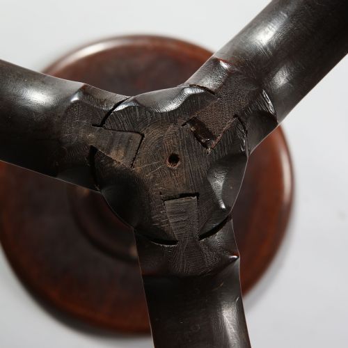 18TH CENTURY GEORGE III MAHOGANY CHIPPENDALE KETTLE STAND WINE TABLE - ADDITIONAL PHOTO 2
