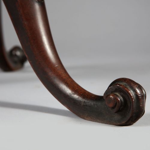 18TH CENTURY GEORGE III MAHOGANY CHIPPENDALE KETTLE STAND WINE TABLE - ADDITIONAL PHOTO 4