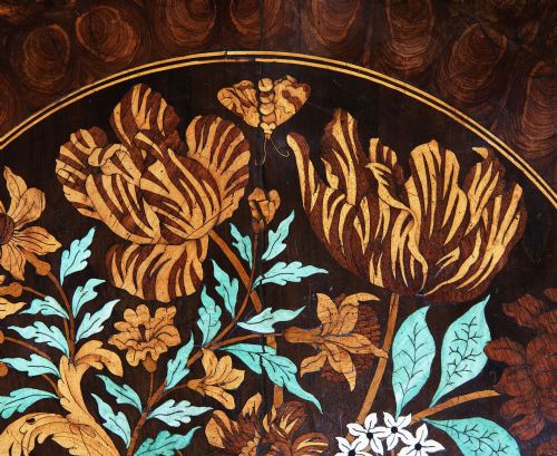 CHARLES II OLIVE OYSTER FLORAL MARQUETRY TABLE - ADDITIONAL PHOTO 3