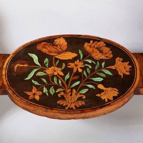 CHARLES II OLIVE OYSTER FLORAL MARQUETRY TABLE - ADDITIONAL PHOTO 7