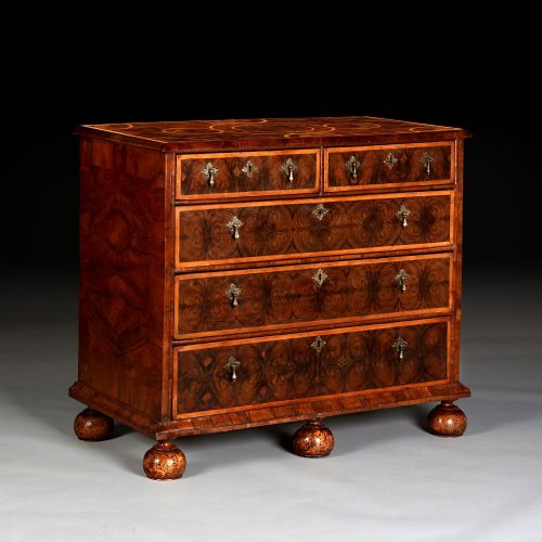 charles ii olive oyster chest circa 167085 - CATEGORY: ANTIQUE CHEST OF DRAWERS - DATED 17TH CENTURY
