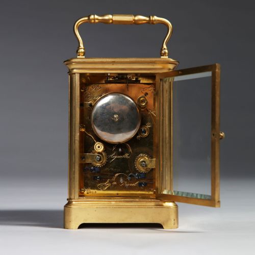 19TH CENTURY QUARTERSTRIKING CARRIAGE CLOCK BY LEROY PARIS - ADDITIONAL PHOTO 3