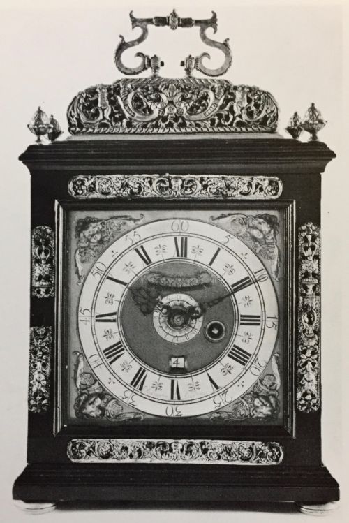 17THCENTURY EBONY VENEERED TABLE CLOCK WITH ALARM AND PULL QUARTER REPEAT - ADDITIONAL PHOTO 3