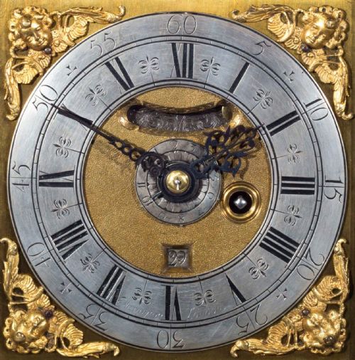 17THCENTURY EBONY VENEERED TABLE CLOCK WITH ALARM AND PULL QUARTER REPEAT - ADDITIONAL PHOTO 5