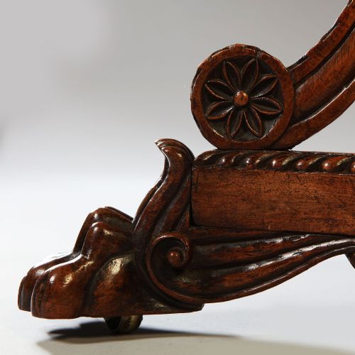 CARVED ANGLOINDIAN CARD SOFER TABLE CIRCA 1830 - ADDITIONAL PHOTO 1