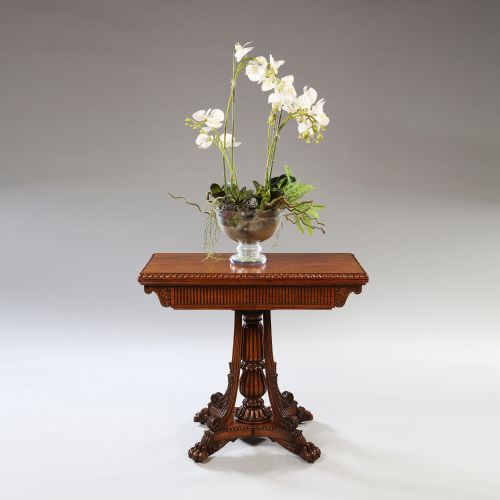 carved angloindian card sofer table circa 1830 - CATEGORY: ANTIQUE TABLES - DATED 19TH CENTURY
