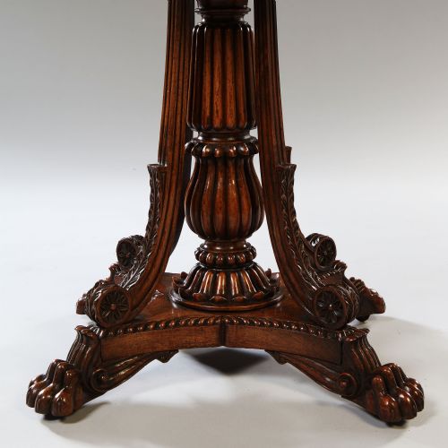 CARVED ANGLOINDIAN CARD SOFER TABLE CIRCA 1830 - ADDITIONAL PHOTO 6