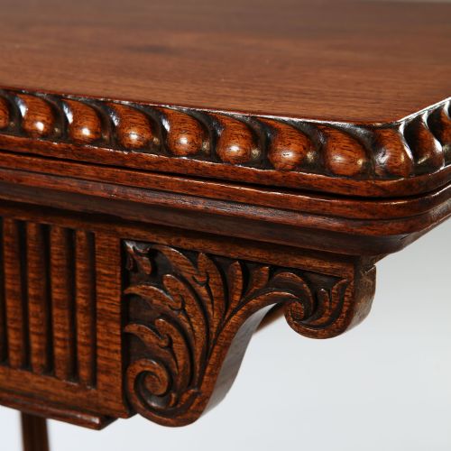 CARVED ANGLOINDIAN CARD SOFER TABLE CIRCA 1830 - ADDITIONAL PHOTO 7