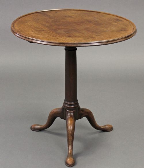 GEORGE III MAHOGANY GUN BARREL TRAY TOP TRIPOD TABLE CIRCA 17701790 - ADDITIONAL PHOTO 1