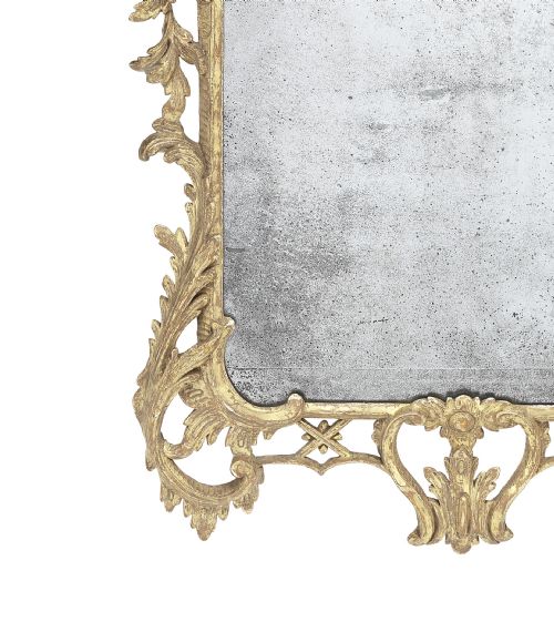 GEORGE III GILTWOOD MIRROR IN THE MANNER OF THOMAS JOHNSON - ADDITIONAL PHOTO 2