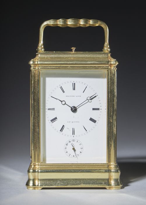 a rare and unusual 19thcentury carriage clock signed devienne lamy a st quentin - CATEGORY: ANTIQUE CLOCKS - DATED 19TH CENTURY