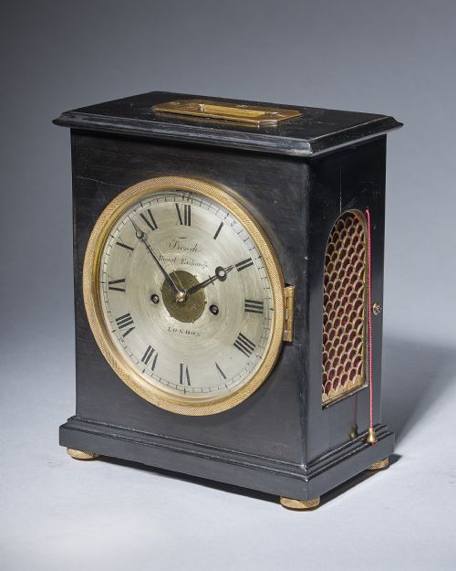 A UNIQUE EARLY 19TH CENTURY TRAVELLING CLOCK SIGNED FRENCH ROYAL EXCHANGE LONDON - ADDITIONAL PHOTO 4