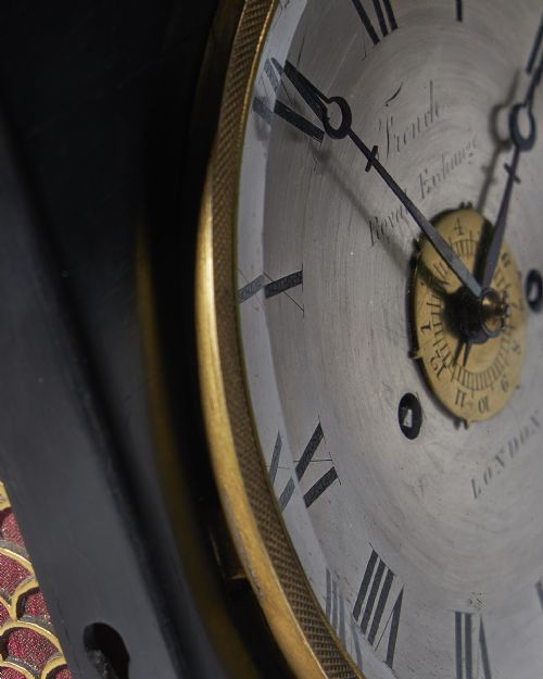 A UNIQUE EARLY 19TH CENTURY TRAVELLING CLOCK SIGNED FRENCH ROYAL EXCHANGE LONDON - ADDITIONAL PHOTO 10