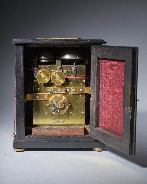 A UNIQUE EARLY 19TH CENTURY TRAVELLING CLOCK SIGNED FRENCH ROYAL EXCHANGE LONDON - ADDITIONAL PHOTO 11