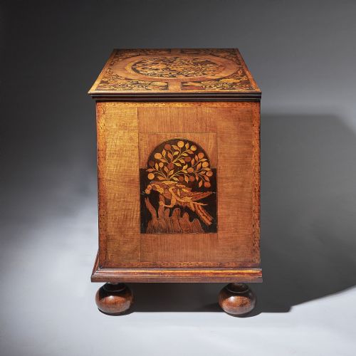 WILLIAM AND MARY MARQUETRY CHEST OF DRAWERS - ADDITIONAL PHOTO 2