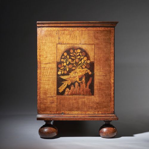 WILLIAM AND MARY MARQUETRY CHEST OF DRAWERS - ADDITIONAL PHOTO 9