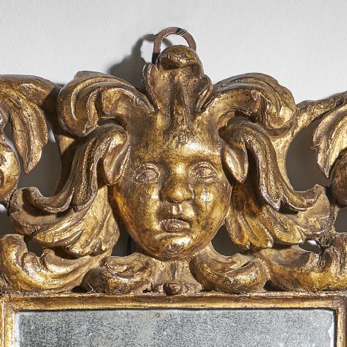 POWERFUL AND BOLD 17TH CENTURY BAROQUE CARVED GILTWOOD MIRROR - ADDITIONAL PHOTO 2