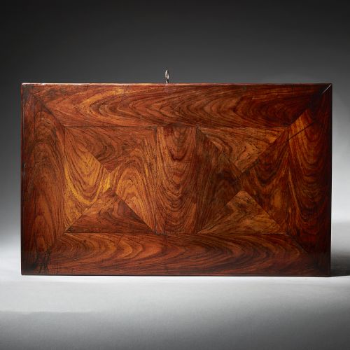 EXTREMELY RARE AND FINE MINIATURE KINGWOOD TABLE CABINET FROM THE REIGN OF CHARLES - ADDITIONAL PHOTO 7