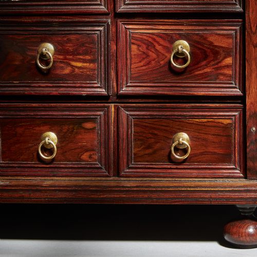 EXTREMELY RARE AND FINE MINIATURE KINGWOOD TABLE CABINET FROM THE REIGN OF CHARLES - ADDITIONAL PHOTO 16