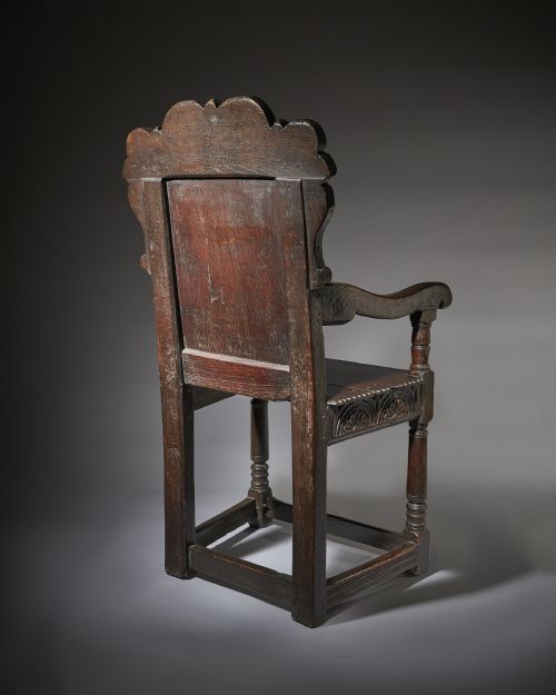 17TH CENTURY CARVED OAK WAINSCOT CHAIR THE YORKSHIRE CHAIR - ADDITIONAL PHOTO 4