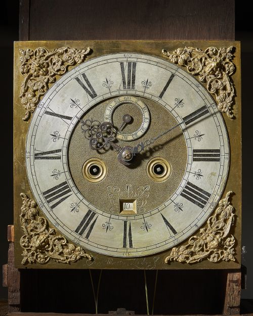17TH CENTURY WILLIAM AND MARY EIGHT DAY BURRBURL WALNUT LONGCASE CLOCKGRANDFATHER CLOCK BY JOHN MARTIN - ADDITIONAL PHOTO 6