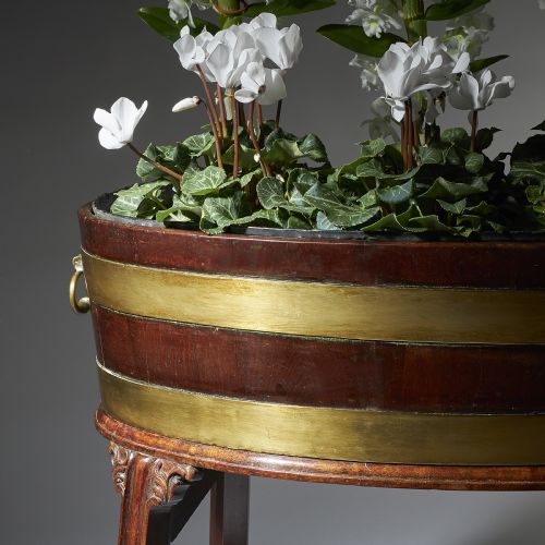 A LARGE GEORGE III 18TH CENTURY MAHOGANY WINE COOLER CELLARETTE OR JARDINIRE - ADDITIONAL PHOTO 6