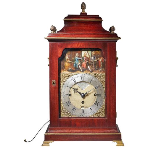 18th century george iii mahogany quarter striking automation bracket clock by stepen rimbault - CATEGORY: ANTIQUE CLOCKS - DATED 18TH CENTURY