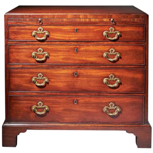 18th century george ii mahogany caddytopped chest by giles grendey c17301740 - CATEGORY: ANTIQUE CHEST OF DRAWERS - DATED 18TH CENTURY