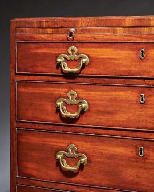 18TH CENTURY GEORGE II MAHOGANY CADDYTOPPED CHEST BY GILES GRENDEY C17301740 - ADDITIONAL PHOTO 5