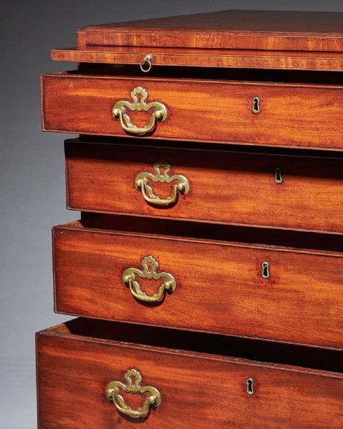 18TH CENTURY GEORGE II MAHOGANY CADDYTOPPED CHEST BY GILES GRENDEY C17301740 - ADDITIONAL PHOTO 6