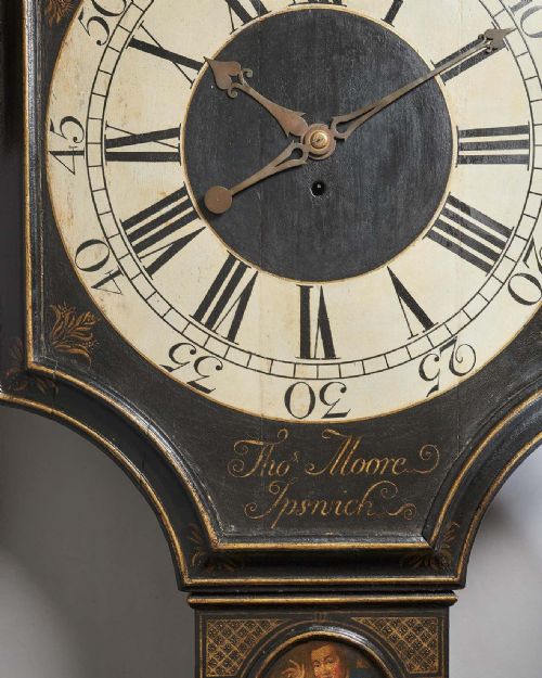 18TH CENTURY GEORGE II TAVERN OR ACT OF PARLIAMENT CLOCK CIRCA 1740 - ADDITIONAL PHOTO 1