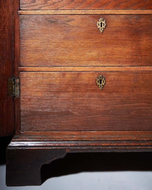 18TH CENTURY GEORGE III CHINOISERIE JAPANNED WARDROBE CHIPPENDALE PERIOD C1770 - ADDITIONAL PHOTO 2