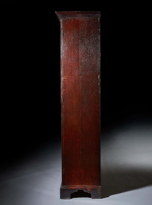 18TH CENTURY GEORGE III CHINOISERIE JAPANNED WARDROBE CHIPPENDALE PERIOD C1770 - ADDITIONAL PHOTO 11