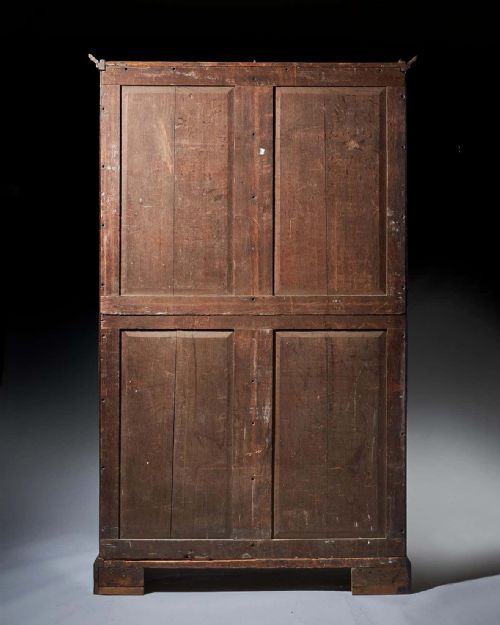 18TH CENTURY GEORGE III CHINOISERIE JAPANNED WARDROBE CHIPPENDALE PERIOD C1770 - ADDITIONAL PHOTO 12