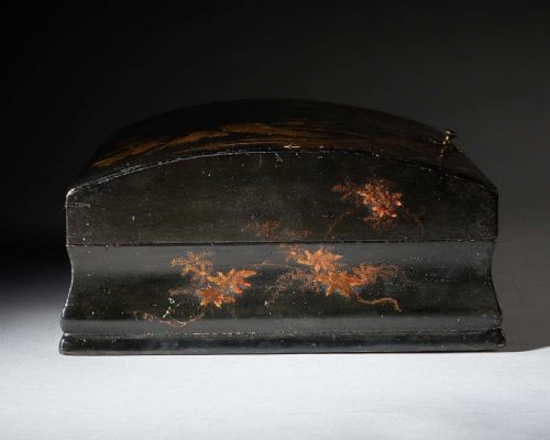 18TH CENTURY JAPANNED CHINOISERIE DOMETOPPED BOX CIRCA 17151725 - ADDITIONAL PHOTO 4
