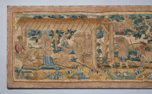 17TH CENTURY NORTH ITALIAN NEEDLEWORK TAPESTRY CIRCA 1680 - ADDITIONAL PHOTO 1