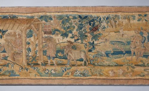 17TH CENTURY NORTH ITALIAN NEEDLEWORK TAPESTRY CIRCA 1680 - ADDITIONAL PHOTO 2