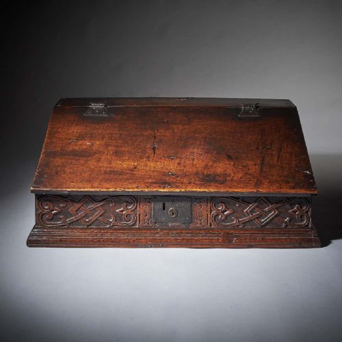 17th century charles ii carved oak writing box or desk box circa 1660 england - CATEGORY: ANTIQUE BOXES - DATED 17TH CENTURY