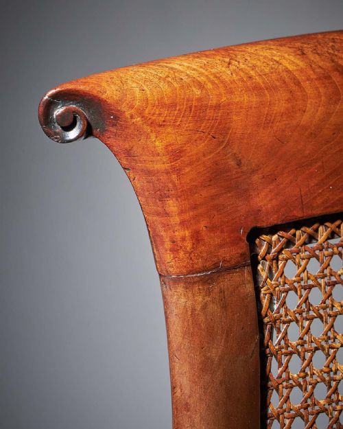 EARLY WILLIAM IV MAHOGANY BERGRE ARMCHAIR OF LARGE SCALE WITH ORIGINAL LEATHER - ADDITIONAL PHOTO 11