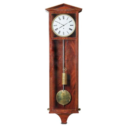 fine eight day 19th century architectural vienna biedermeier regulator clock - CATEGORY: ANTIQUE CLOCKS - DATED 19TH CENTURY