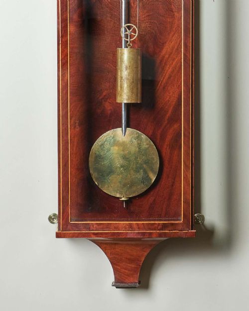 FINE EIGHT DAY 19TH CENTURY ARCHITECTURAL VIENNA BIEDERMEIER REGULATOR CLOCK - ADDITIONAL PHOTO 3
