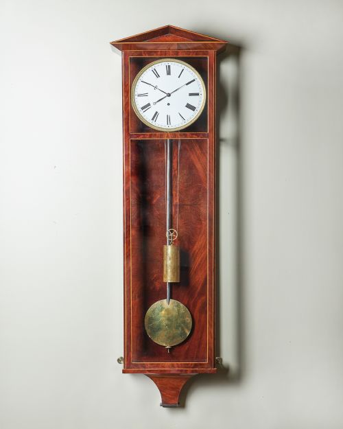 FINE EIGHT DAY 19TH CENTURY ARCHITECTURAL VIENNA BIEDERMEIER REGULATOR CLOCK - ADDITIONAL PHOTO 1