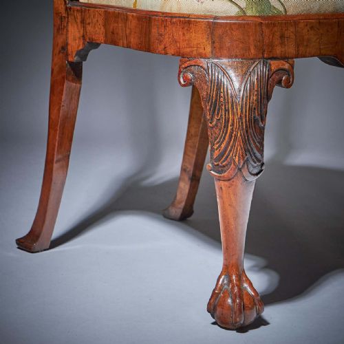 PAIR OF 18TH CENTURY GEORGE I CARVED WALNUT CHAIRS - ADDITIONAL PHOTO 9